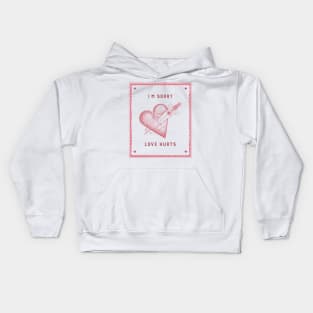 Valentine's Design- Love Hurts Kids Hoodie